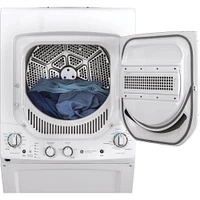 GE - Cu. Ft. Top Load Washer and Cu. Ft. Gas Dryer Laundry Center