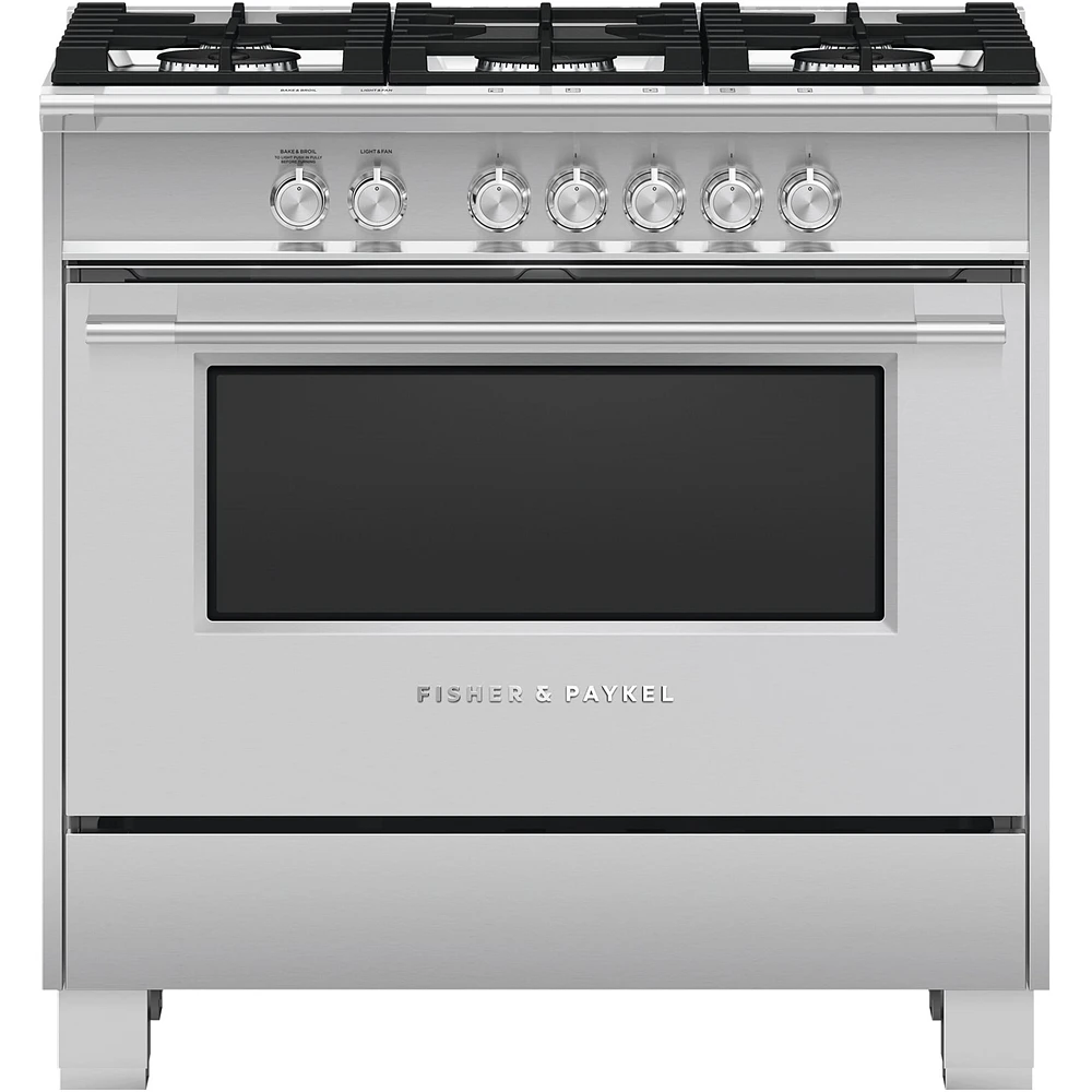 Fisher & Paykel - Cu. Ft. Freestanding Gas Convection Range