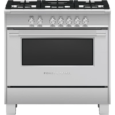 Fisher & Paykel - Cu. Ft. Freestanding Gas Convection Range