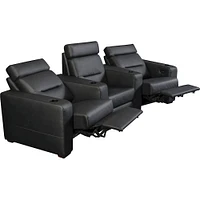 Salamander Designs - AV Basics TC3 Curved -Seat Power Recline Home Theater Seating