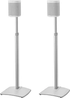Sanus - Adjustable Height Speaker Stands for Sonos One, PLAY:1 and PLAY:3 Speakers (Pair) - White