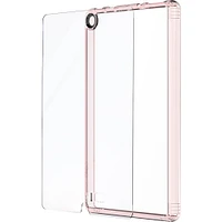 SaharaCase - Clear Case with Glass Screen Protector for Amazon Kindle Fire 7 (2017/2019) - Clear Rose Gold