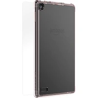 SaharaCase - Clear Case with Glass Screen Protector for Amazon Kindle Fire 7 (2017/2019) - Clear Rose Gold