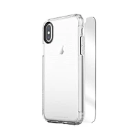 SaharaCase - Inspire Case with Glass Screen Protector for Apple® iPhone® X and XS - Clear