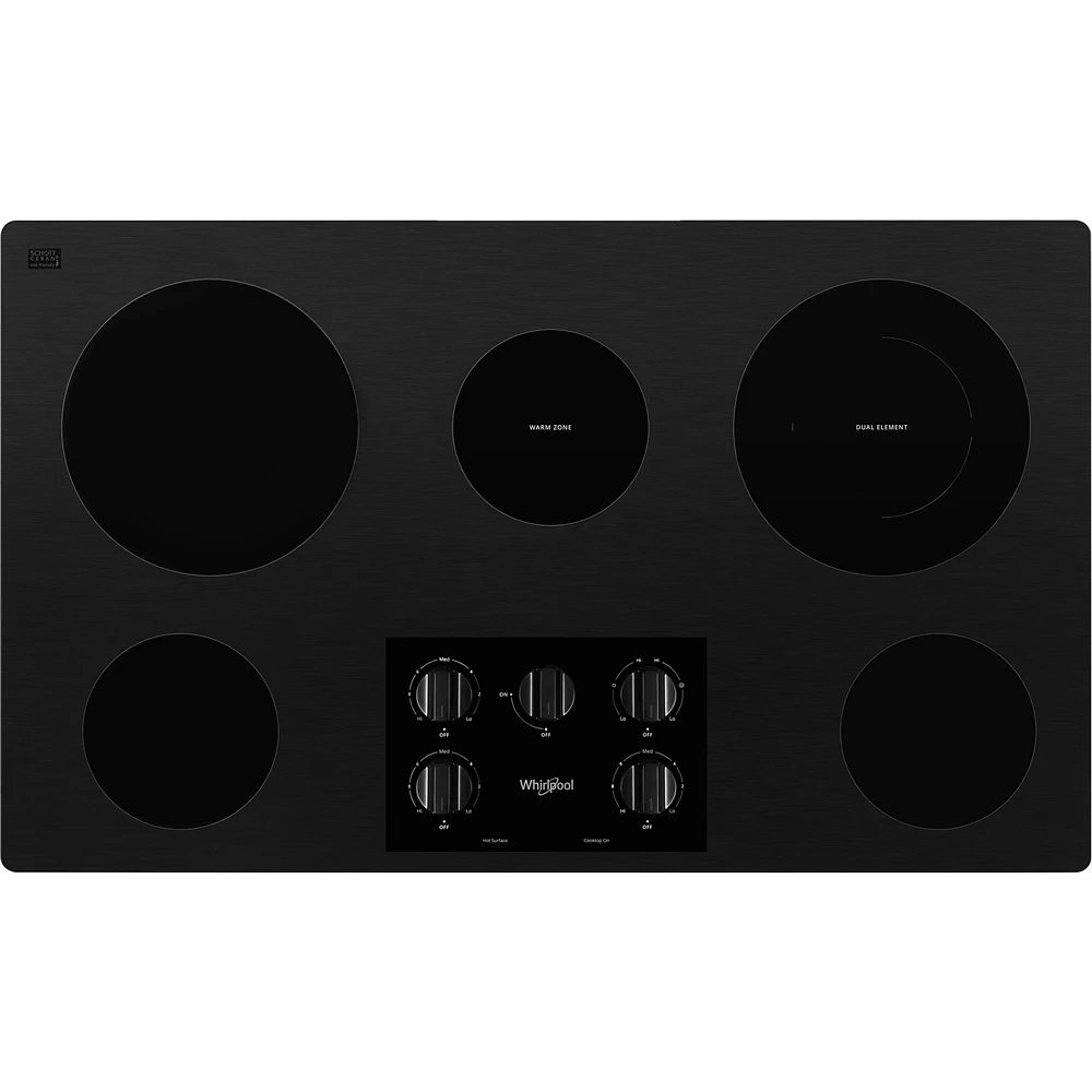 Whirlpool - 36" Electric Cooktop