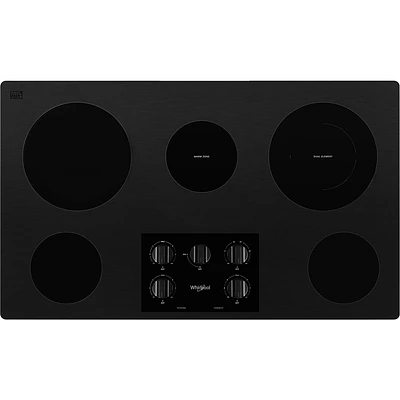 Whirlpool - 36" Electric Cooktop