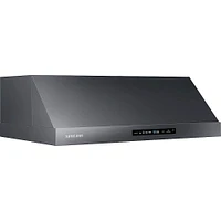 Samsung - 30" Range Hood with WiFi and Bluetooth - Black Stainless Steel