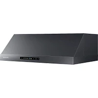 Samsung - 30" Range Hood with WiFi and Bluetooth - Black Stainless Steel