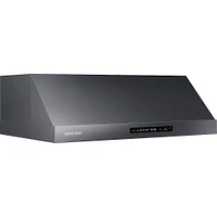 Samsung - 36" Range Hood with WiFi and Bluetooth - Black Stainless Steel