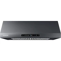 Samsung - 36" Range Hood with WiFi and Bluetooth - Black Stainless Steel