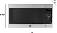 GE - 1.6 Cu. Ft. Microwave with Sensor Cooking - Stainless Steel