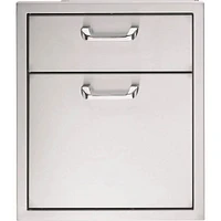 Lynx - 19" Double Drawer - Stainless steel