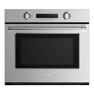 Fisher & Paykel - Professional 29.8" Built-In Single Electric Convection Wall Oven - Stainless Steel