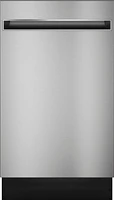 Haier - 18" Front Control Built-In Dishwasher with Stainless Steel Tub - Stainless Steel