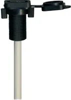 Stinger - 1.7’ Marine Series 3.5mm Audio Input to Male RCA with USB 3.0 Port - Black