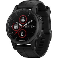 Garmin - fēnix 5S Plus Sapphire Smart Watch - Fiber-Reinforced Polymer - Black