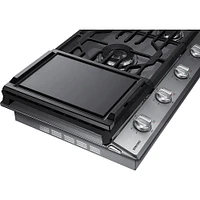 Samsung - 30" Built-In Gas Cooktop with WiFi