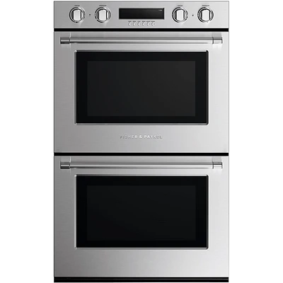 Fisher & Paykel - Professional 29.8" Built-In Double Electric Convection Wall Oven - Stainless Steel