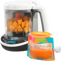 Baby Brezza - Deluxe Baby Food Maker - White/Black/Orange