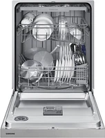 Samsung - 24" Front Control Built-In Dishwasher - Stainless Steel