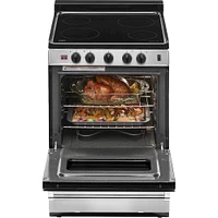 Whirlpool - 3.0 Cu. Ft. Freestanding Electric Range - Stainless Steel