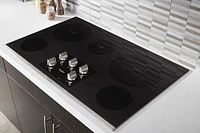 Whirlpool - 36" Electric Cooktop - Stainless Steel