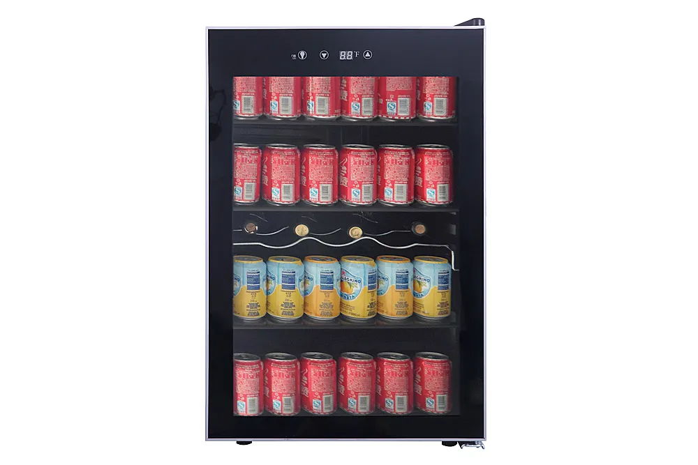 RCA - 110-Can Beverage Cooler - Stainless Steel