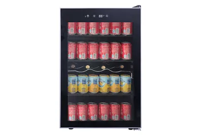 RCA - 110-Can Beverage Cooler - Stainless Steel