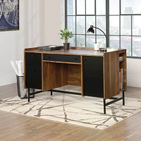 Sauder - Harvey Park Straight Desk - Grand Walnut