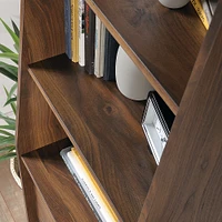 Sauder - Harvey Park Collection 2-Shelf Bookcase - Grand Walnut