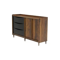 Sauder - Harvey Park Collection TV Cabinet for Most Flat-Panel TVs Up to 55" - Grand Walnut