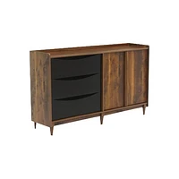 Sauder - Harvey Park Collection TV Cabinet for Most Flat-Panel TVs Up to 55" - Grand Walnut