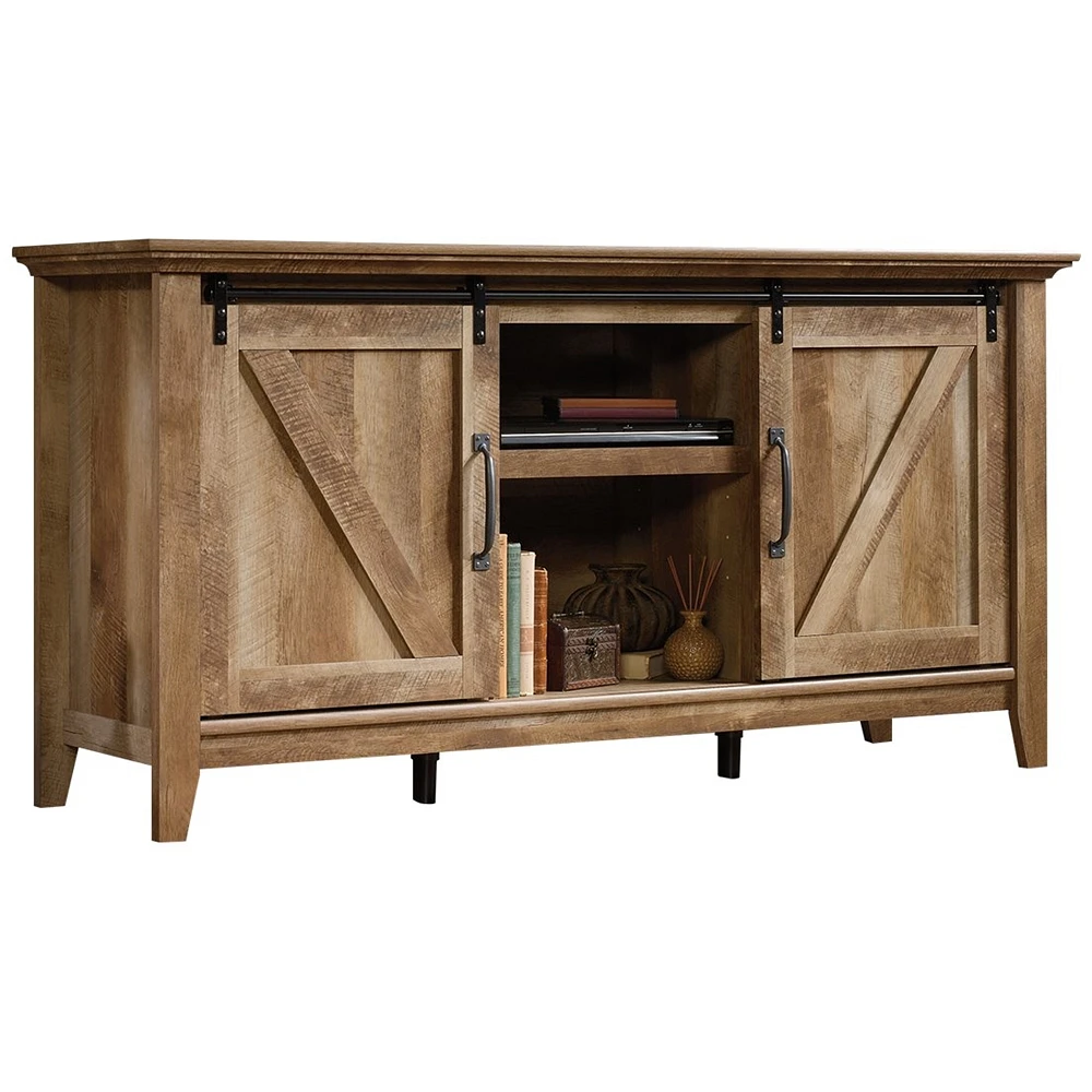 Sauder - Dakota Pass Collection TV Cabinet for Most Flat-Panel TVs Up to 70" - Craftsman Oak