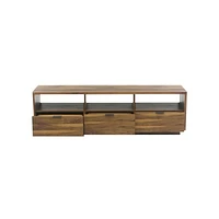 Sauder - Harvey Park Collection TV Cabinet for Most Flat-Panel TVs Up to 70" - Grand Walnut
