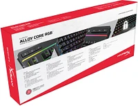 HyperX - Alloy Core Full-size Wired Gaming Membrane Keyboard with RGB Lighting - Black