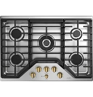 Café - 30" Gas Cooktop - Stainless Steel