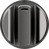 Front Control Electric Knobs and Handles for Café Electric Ranges - Brushed Black