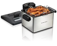 Hamilton Beach - 5.3 qt. Deep Fryer - Silver