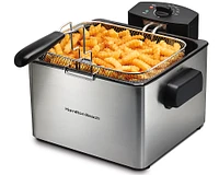 Hamilton Beach - 5.3 qt. Deep Fryer - Silver