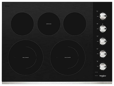 Whirlpool - 30" Built-In Electric Cooktop