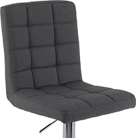 CorLiving - Heavy Duty Fabric Kitchen Chairs (Set of 2) - Dark Gray