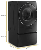 Whirlpool - Washer/Dryer Laundry Pedestal with Storage Drawer - Black Shadow