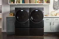 Whirlpool - Washer/Dryer Laundry Pedestal with Storage Drawer - Black Shadow