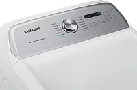 Samsung - 7.4 Cu. Ft. Gas Dryer with Steam and Sensor Dry - White