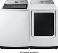 Samsung - 7.4 Cu. Ft. Gas Dryer with Steam and Sensor Dry - White