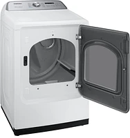 Samsung - 7.4 Cu. Ft. Gas Dryer with Steam and Sensor Dry - White