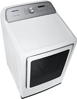 Samsung - 7.4 Cu. Ft. Gas Dryer with Steam and Sensor Dry - White