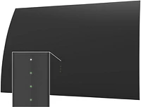 Mohu - Arc Pro Indoor Amplified HDTV Antenna 60-Mile Range - Black