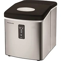 Frigidaire - 14" 26-Lb. Freestanding Icemaker - Stainless Steel