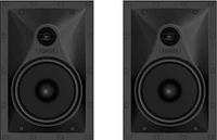 Sonos - Architectural 6-1/2" Passive 2-Way In-Wall Speakers (Pair) - White